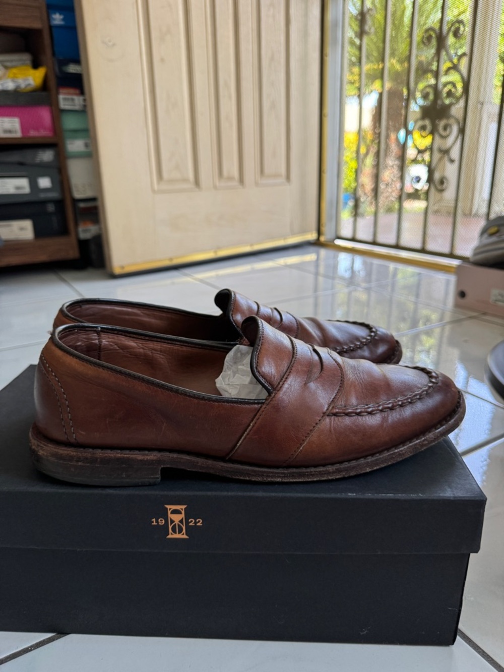 Allen Edmonds Randolph loafer 9.5 E dark chili